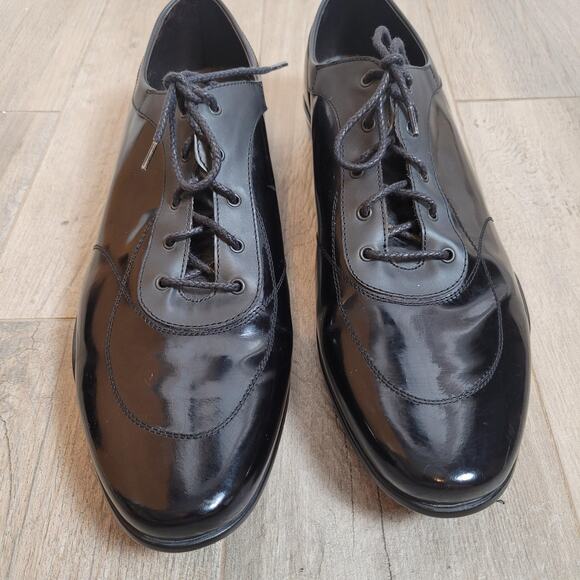 Bruno Magli Shoes Mens Size 13 Black Fautore Dress Oxford Lace Up Made in Italy - Picture 1 of 8